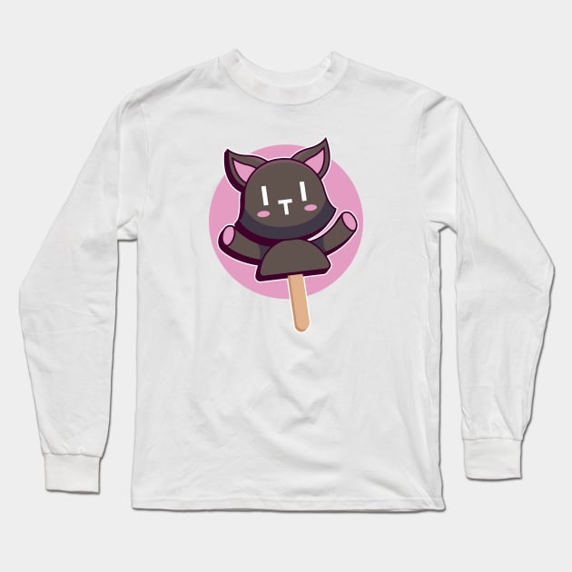 Mr Mew Ice Cream Long Sleeve T-Shirt by Lagelantee